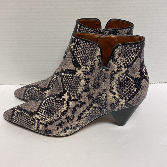 Franco sarto snake skin leather ankle boots size 6.5 - Picture 3 of 7